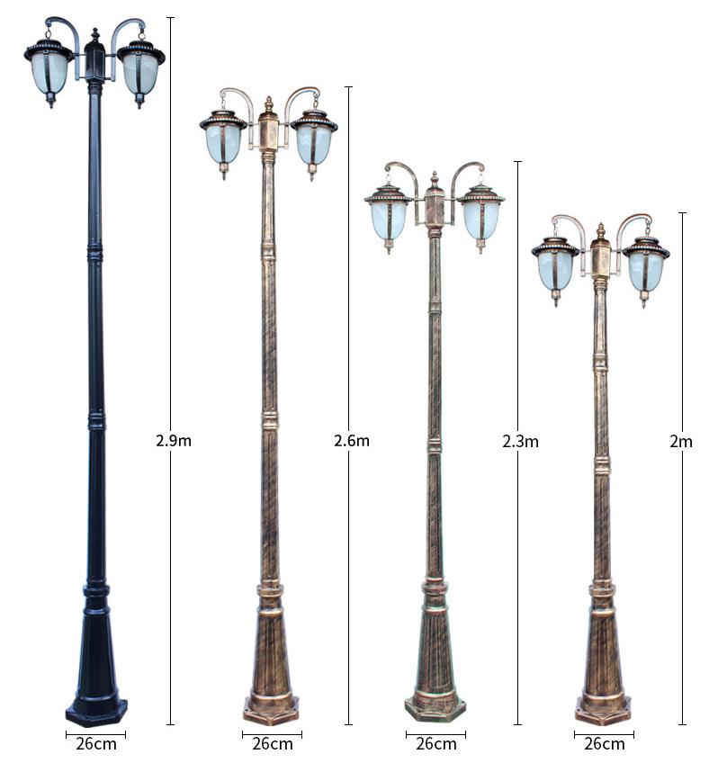 Profesjonalna produkcja zewnętrzny dekoracyjny lampa antyczna Post latarnia ogrodowa latarnia