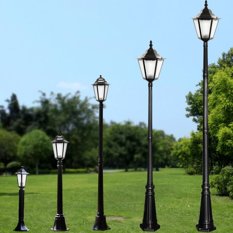 Materiał glinowy Single Lamp Post Street Garden Post Lampa Latarnia