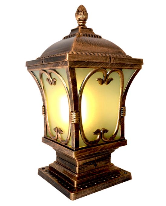 zewnętrzne dekoracje europejskie klasyczne lampy słoneczne prowadzone światło ogrodowe