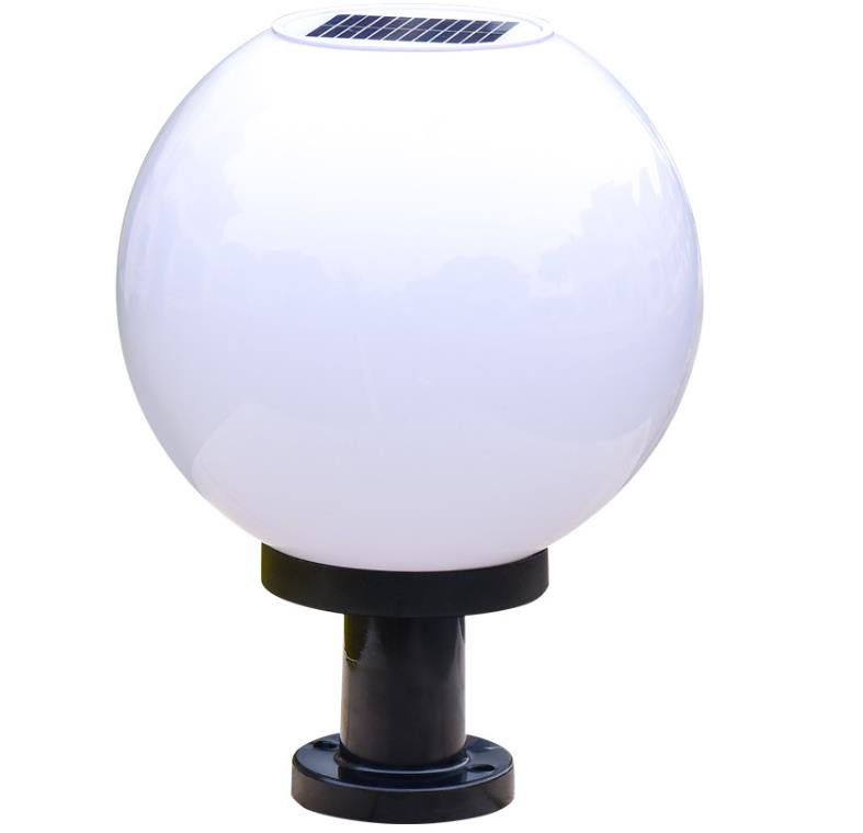 Solar Light Fiftures Typ Globe Ball Shaped Solar Lights Outdoor Lights for Pilars