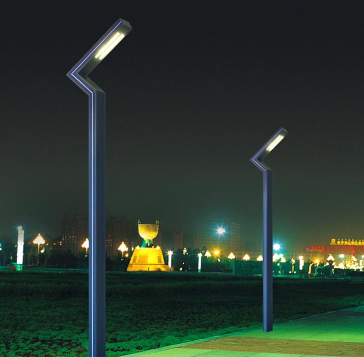 Nowoczesne i proste 3-4 metry aluminiowe słupy do oświetlenia ogrodowego willi Park